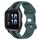 Per Garmin Forerunner Sq2 Music Cinturino per orologio in silicone bicolore con fibbia a farfalla da 20 mm (verde + nero) Per Garmin Forerunner Sq2 Music Cinturino per orologio in silicone bicolore con fibbia a farfalla da 20 mm (verde + nero)