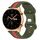 For Honor Watch GS 3 20mm Cinturino in silicone bicolore con fibbia a farfalla (rosso + verde militare) For Honor Watch GS 3 20mm Cinturino in silicone bicolore con fibbia a farfalla (rosso + verde militare)