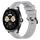 Per Huawei Watch Buds Cinturino in silicone a strisce concave da 22 mm (grigio) Per Huawei Watch Buds Cinturino in silicone a strisce concave da 22 mm (grigio)