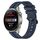 Per Huawei Watch 3 Cinturino in silicone a strisce concave da 22 mm (blu navy) Per Huawei Watch 3 Cinturino in silicone a strisce concave da 22 mm (blu navy)