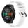 Per Huawei Watch GT 2E Cinturino Slicone a strisce concave da 22 mm (bianco) Per Huawei Watch GT 2E Cinturino Slicone a strisce concave da 22 mm (bianco)