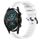 Per Huawei GT2 46mm 22mm cinturino in silicone a strisce concavo (bianco)