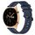 For Honor Watch GS 3 Cinturino in silicone a strisce concave da 22 mm (blu navy) For Honor Watch GS 3 Cinturino in silicone a strisce concave da 22 mm (blu navy)