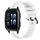 Per Garmin Forerunner Sq2 Music Cinturino in silicone a strisce concave da 20 mm (bianco) Per Garmin Forerunner Sq2 Music Cinturino in silicone a strisce concave da 20 mm (bianco)