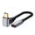 Per Steam Deck Gen 100W USB-C/Type-C maschio a USB-C/Type-C femmina cavo di prolunga stereo curvo, lunghezza: 1 m Per Steam Deck Gen 100W USB-C/Type-C maschio a USB-C/Type-C femmina cavo di prolunga stereo curvo, lunghezza: 1 m