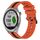Per Garmin Approach S40 Cinturino in silicone bicolore verticale da 20 mm (arancione + nero) Per Garmin Approach S40 Cinturino in silicone bicolore verticale da 20 mm (arancione + nero)
