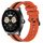 Per Huawei Watch Buds Cinturino in silicone bicolore verticale da 22 mm (arancione + nero) Per Huawei Watch Buds Cinturino in silicone bicolore verticale da 22 mm (arancione + nero)
