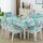 Copertura antiscivolo per tavolo da pranzo/sedia per la casa, dimensioni: tovaglie 130x180 cm (verde specchio fiore europeo) Copertura antiscivolo per tavolo da pranzo/sedia per la casa, dimensioni: tovaglie 130x180 cm (verde specchio fiore europeo)
