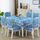 Copertura antiscivolo per tavolo da pranzo/sedia per la casa, dimensioni: tovaglie 150x200 cm (elefante africano blu) Copertura antiscivolo per tavolo da pranzo/sedia per la casa, dimensioni: tovaglie 150x200 cm (elefante africano blu)