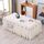 Tovaglia rettangolare in pizzo di tessuto semplice, dimensioni: 60x130 cm (bianco velluto italiano)