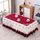 Tovaglia rettangolare in pizzo di tessuto semplice, dimensioni: 65x130 cm (rosso velluto italiano) Tovaglia rettangolare in pizzo di tessuto semplice, dimensioni: 65x130 cm (rosso velluto italiano)
