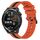 Per Huawei Watch GT Runner 22mm Cinturino in silicone bicolore verticale (arancione + nero) Per Huawei Watch GT Runner 22mm Cinturino in silicone bicolore verticale (arancione + nero)