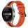 Per Huawei Watch 3 Pro Nuovo cinturino in silicone bicolore verticale da 22 mm (arancione + nero) Per Huawei Watch 3 Pro Nuovo cinturino in silicone bicolore verticale da 22 mm (arancione + nero)