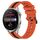 Per Huawei Watch 3 Pro Cinturino in silicone bicolore verticale da 22 mm (arancione + nero) Per Huawei Watch 3 Pro Cinturino in silicone bicolore verticale da 22 mm (arancione + nero)