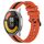 Per Xiaomi MI Watch Color 2 22mm Cinturino in silicone bicolore verticale (arancione + nero) Per Xiaomi MI Watch Color 2 22mm Cinturino in silicone bicolore verticale (arancione + nero)