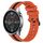 Per Xiaomi MI Watch Color 22mm Cinturino in silicone bicolore verticale (arancione + nero) Per Xiaomi MI Watch Color 22mm Cinturino in silicone bicolore verticale (arancione + nero)