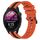Per Garmin Forerunner 255 Music Cinturino in silicone bicolore verticale da 22 mm (arancione + nero) Per Garmin Forerunner 255 Music Cinturino in silicone bicolore verticale da 22 mm (arancione + nero)
