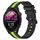 Cinturino in silicone bicolore verticale da 22 mm per Garmin Forerunner 255 Music (nero + verde lime) Cinturino in silicone bicolore verticale da 22 mm per Garmin Forerunner 255 Music (nero + verde lime)