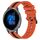 Per cinturino in silicone bicolore verticale da 22 mm Garmin Venu 2 (arancione + nero) Per cinturino in silicone bicolore verticale da 22 mm Garmin Venu 2 (arancione + nero)