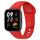 Per Redmi Watch 3 Cinturino in silicone tinta unita tipo loop (rosso)