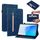 Custodia per tablet in pelle con cerniera tinta unita per Huawei MatePad SE Skin Feel (blu) Custodia per tablet in pelle con cerniera tinta unita per Huawei MatePad SE Skin Feel (blu)