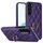 Per Samsung Galaxy S23 5G custodia in pelle PU rombica con supporto ad anello (viola) Per Samsung Galaxy S23 5G custodia in pelle PU rombica con supporto ad anello (viola)