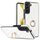 Per Samsung Galaxy S22 5G custodia in pelle PU rombica con supporto ad anello (bianco) Per Samsung Galaxy S22 5G custodia in pelle PU rombica con supporto ad anello (bianco)