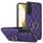Per Samsung Galaxy S22+ 5G Custodia in pelle PU rombica con supporto ad anello (viola) Per Samsung Galaxy S22+ 5G Custodia in pelle PU rombica con supporto ad anello (viola)