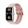 Per Huawei Fit Mini cinturino in silicone con fibbia colorata (rosa)