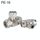 PE-16 LAIZE Connettore rapido pneumatico tipo Y in rame nichelato