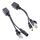 Set di cavi splitter e iniettore POE RJ45 2 in 1 con jack CC maschio e femmina da 2,1 x 5,5 mm (nero) Set di cavi splitter e iniettore POE RJ45 2 in 1 con jack CC maschio e femmina da 2,1 x 5,5 mm (nero)
