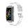 Cinturino in silicone trasparente integrato per Honor Band 7 (bianco)