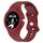 Per cinturino integrato in silicone con texture in pelle per orologio Google Pixel (rosso vino) Per cinturino integrato in silicone con texture in pelle per orologio Google Pixel (rosso vino)
