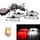 4 in 1 Car 12LEDs Grille Flash Lights Spie luminose con telecomando wireless, colore: rosso bianco