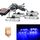 4 in 1 Car 12LEDs Grille Flash Lights Spie luminose con telecomando wireless, colore: blu 4 in 1 Car 12LEDs Grille Flash Lights Spie luminose con telecomando wireless, colore: blu