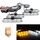 4 in 1 Car 16LEDs Grille Flash Lights Spie luminose con telecomando wireless (bianco giallo)