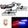 4 in 1 Car 16LEDs Grille Flash Lights Spie luminose con telecomando wireless (rosso blu) 4 in 1 Car 16LEDs Grille Flash Lights Spie luminose con telecomando wireless (rosso blu)