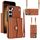 Custodia in pelle per Samsung Galaxy S23+ 5G RFID con slot per schede RFID con cordino lungo (marrone) Custodia in pelle per Samsung Galaxy S23+ 5G RFID con slot per schede RFID con cordino lungo (marrone)