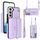 Per Samsung Galaxy S22 5G Custodia per telefono in pelle con slot per schede RFID con cordino lungo (viola) Per Samsung Galaxy S22 5G Custodia per telefono in pelle con slot per schede RFID con cordino lungo (viola)