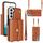 Per Samsung Galaxy S22+ 5G Custodia per telefono in pelle con slot per schede RFID con cordino lungo (marrone) Per Samsung Galaxy S22+ 5G Custodia per telefono in pelle con slot per schede RFID con cordino lungo (marrone)