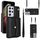 Per Samsung Galaxy S21 Ultra 5G Custodia per telefono in pelle con slot per schede RFID con cordino lungo (nero) Per Samsung Galaxy S21 Ultra 5G Custodia per telefono in pelle con slot per schede RFID con cordino lungo (nero)