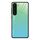 Per Samsung Galaxy S23 5G Custodia per telefono in vetro a colori sfumati (verde ciano) Per Samsung Galaxy S23 5G Custodia per telefono in vetro a colori sfumati (verde ciano)