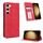 Per Samsung Galaxy S23+ 5G Custodia per telefono in pelle con fibbia magnetica retrò (rosso) Per Samsung Galaxy S23+ 5G Custodia per telefono in pelle con fibbia magnetica retrò (rosso)