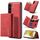 Per Samsung Galaxy S23+ 5G DG.MING M1 Custodia per telefono a portafoglio multi-scheda a 3 pieghe (rosso) Per Samsung Galaxy S23+ 5G DG.MING M1 Custodia per telefono a portafoglio multi-scheda a 3 pieghe (rosso)