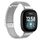 Per Fitbit Versa 4 / Versa 3 / Sense 2 / Sense Cinturino per orologio in metallo a maglia fine con fibbia Milano integrata (argento) Per Fitbit Versa 4 / Versa 3 / Sense 2 / Sense Cinturino per orologio in metallo a maglia fine con fibbia Milano integrata (argento)