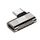 Adattatore in lega di zinco da 100 W da tipo C maschio a tipo C femmina da 20 Gbps, stile: piegatura laterale Adattatore in lega di zinco da 100 W da tipo C maschio a tipo C femmina da 20 Gbps, stile: piegatura laterale
