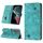 Custodia in pelle goffrata per Samsung Galaxy S22 Ultra 5G (verde)