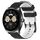 Per Huawei Watch Buds 22mm Modello di calcio Cinturino in silicone bicolore (nero + bianco) Per Huawei Watch Buds 22mm Modello di calcio Cinturino in silicone bicolore (nero + bianco)