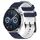 Per Huawei Watch GT3 46mm 22mm Cinturino in silicone bicolore con motivo a calcio (blu notte + bianco) Per Huawei Watch GT3 46mm 22mm Cinturino in silicone bicolore con motivo a calcio (blu notte + bianco)