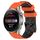 Per Huawei Watch 3 Pro Nuovo cinturino in silicone bicolore da 22 mm con motivo a calcio (arancione + nero) Per Huawei Watch 3 Pro Nuovo cinturino in silicone bicolore da 22 mm con motivo a calcio (arancione + nero)